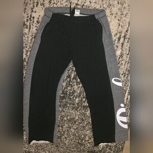PINK Victoria's Secret Black and Gray Wide Leg Sweatpants